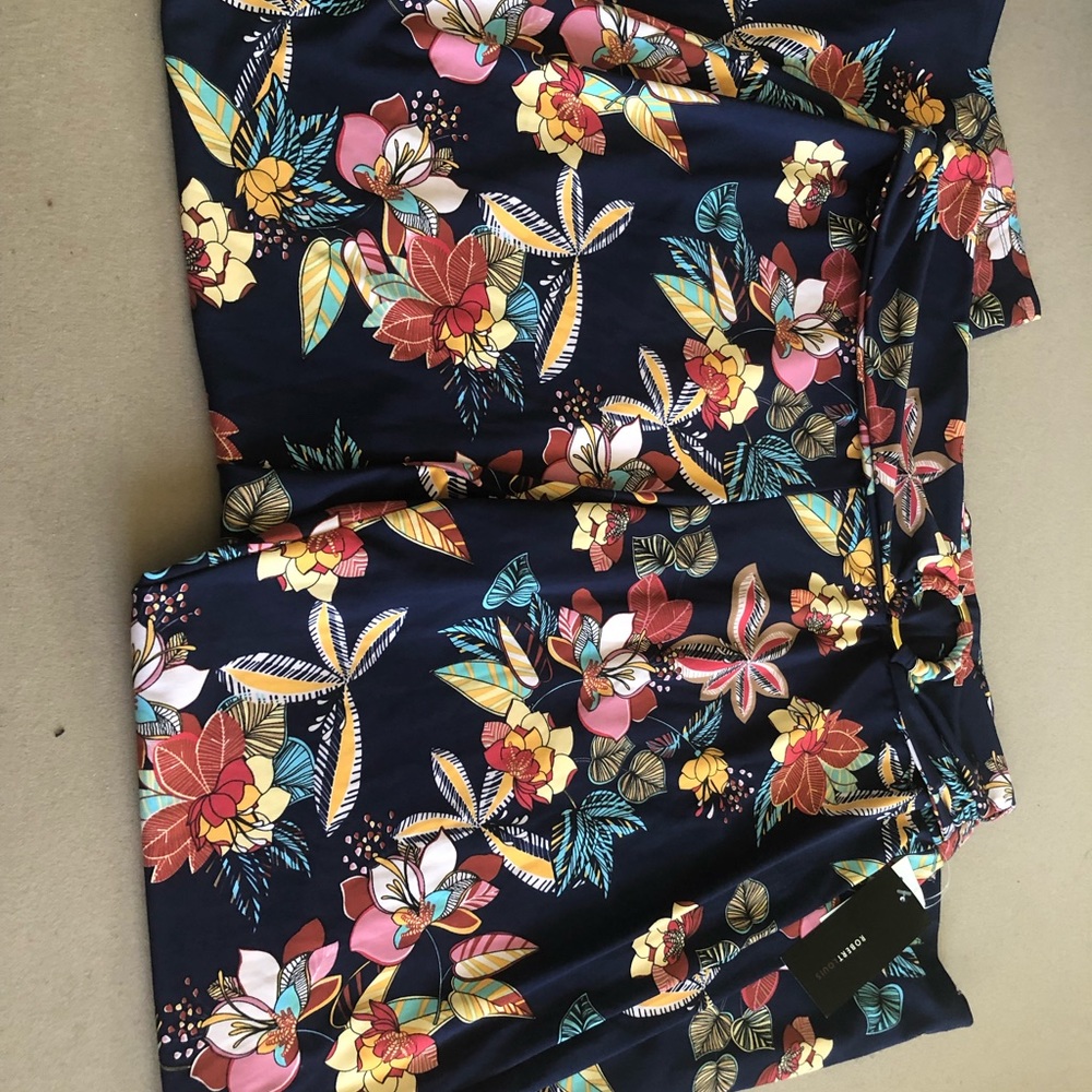 Multicolored elastic back pants